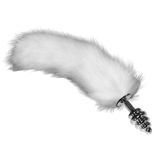 Lovetoy Gorgeous Metal Anal Tail (Silver) White