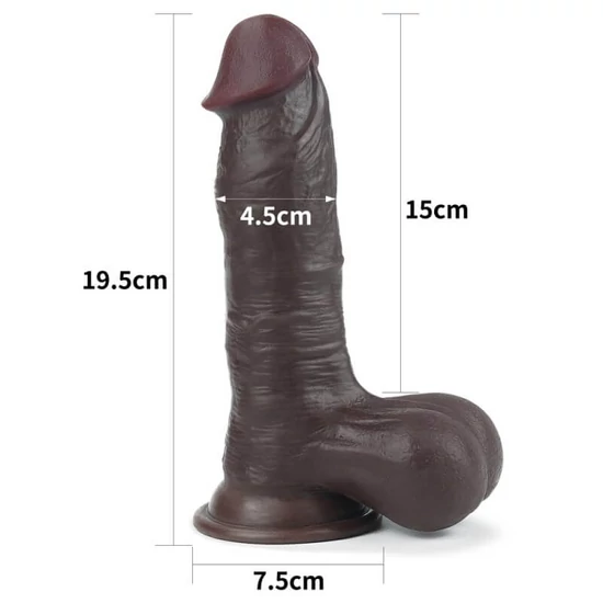 Lovetoy 7.8 Sliding Skin Dual Layer Dong
