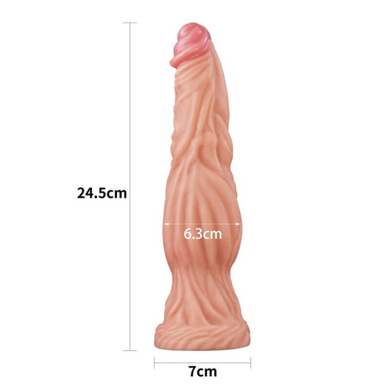 Lovetoy 9.5 Dual-Layered Silicone Nature Cock