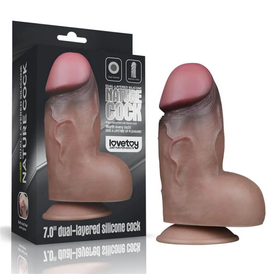 Lovetoy 7 Dual-Layered Silicone Nature Cock