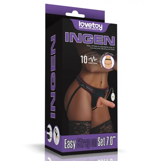 Lovetoy Vibrating Easy Strapon Set 7.0