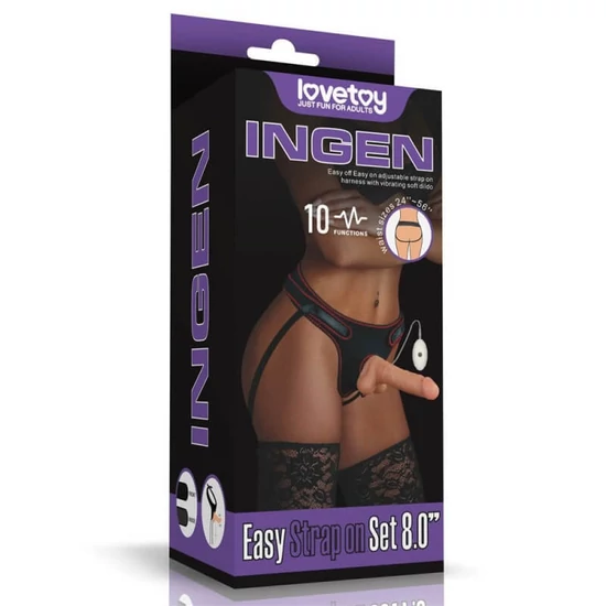 Lovetoy Vibrating Easy Strapon Set 7.5