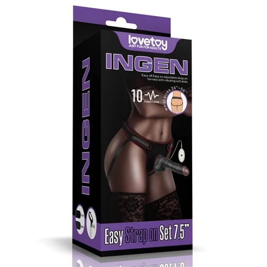 Lovetoy 7.5 Vibrating Easy Strapon Set