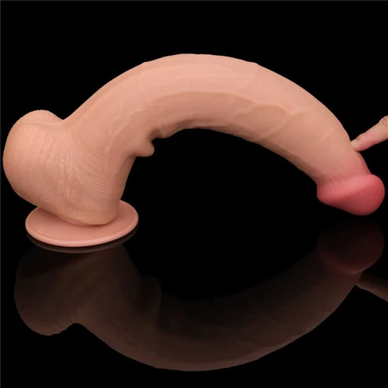 Lovetoy 13.5 King Sized Sliding Skin Dual Layer Dong