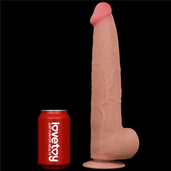 Lovetoy 13.5 King Sized Sliding Skin Dual Layer Dong