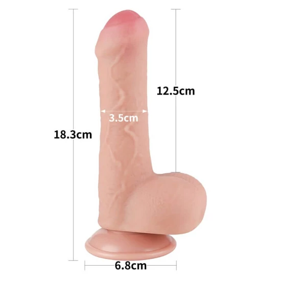 Lovetoy 7.0 Sliding Skin Dual Layer Dong