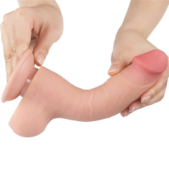 Lovetoy 8.0 Sliding Skin Dual Layer Dong