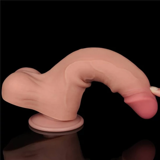 Lovetoy 8.5 Sliding Skin Dual Layer Dong