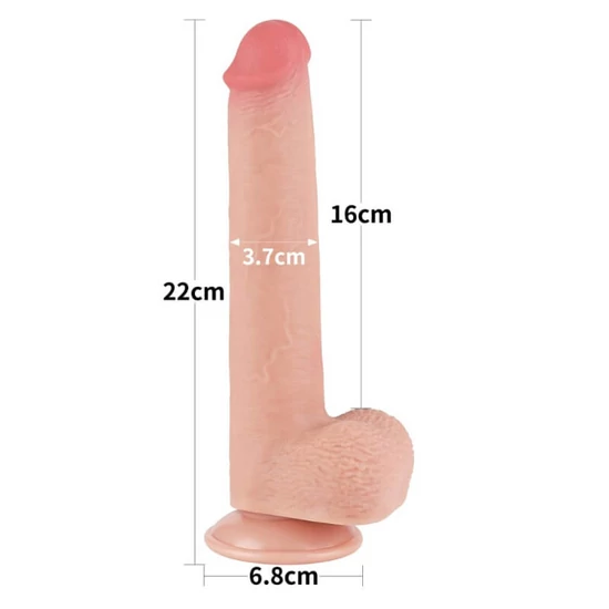 Lovetoy 9 Sliding Skin Dual Layer Dong