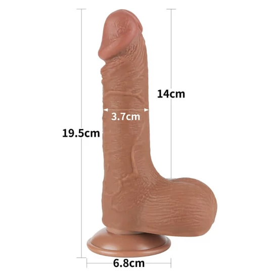 Lovetoy 7.5 Sliding Skin Dual Layer Dong