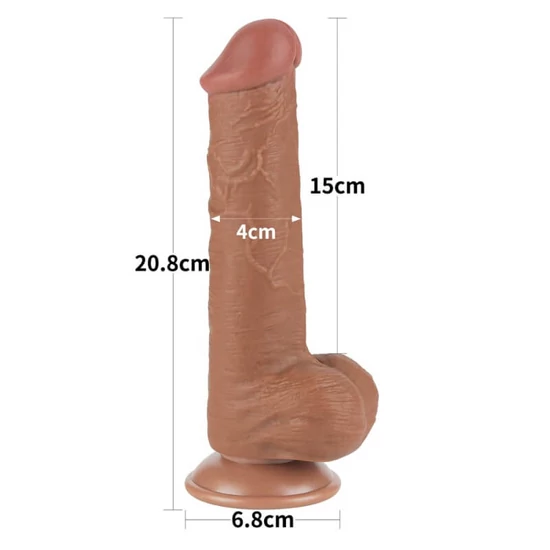Lovetoy 8.0 Sliding Skin Dual Layer Dong