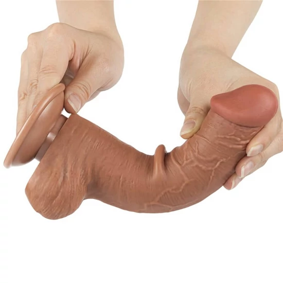 Lovetoy 8.0 Sliding Skin Dual Layer Dong