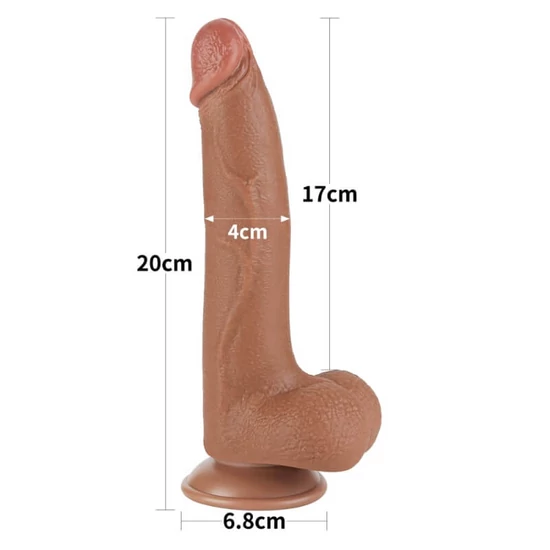 Lovetoy 8.5 Sliding Skin Dual Layer Dong
