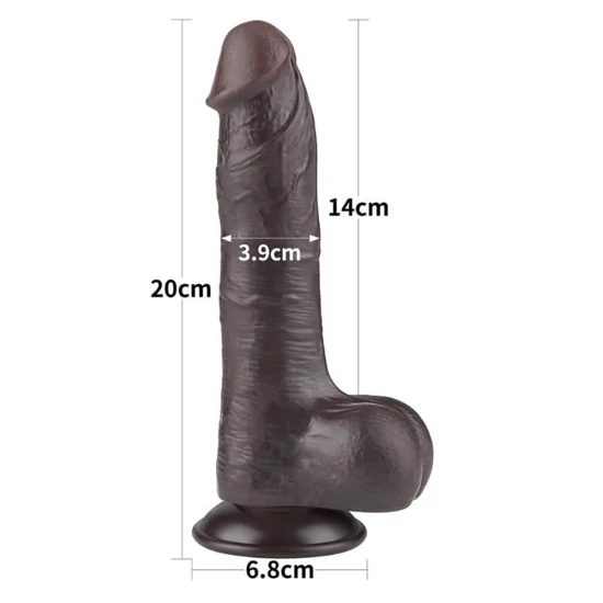 Lovetoy 8.0 Sliding Skin Dual Layer Dong