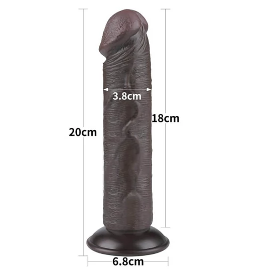 Lovetoy 8.0 Sliding Skin Dual Layer Dong
