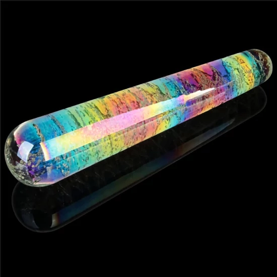 Lovetoy Glow In The Dark Twilight Gleam Glass Dildo Slim Fantasy