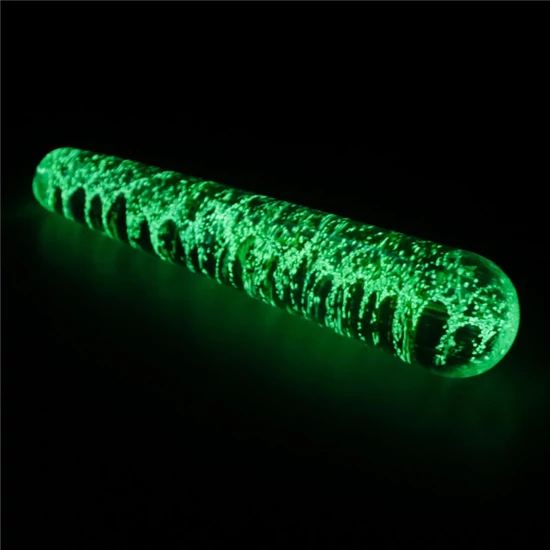 Lovetoy Glow In The Dark Twilight Gleam Glass Dildo Slim Fantasy