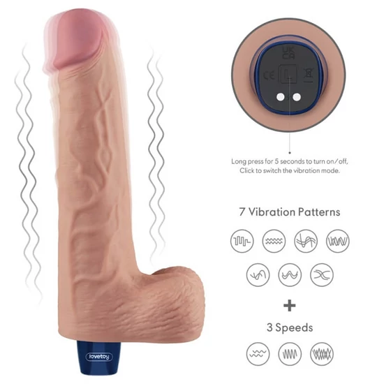 Lovetoy 10 Real Softee Vibrating Dildo