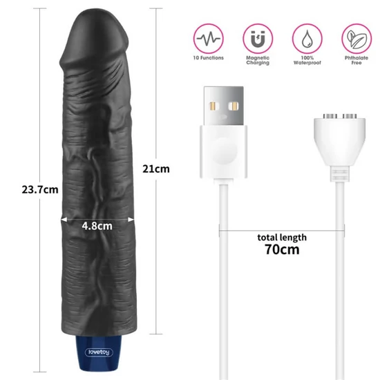 Lovetoy 9.5 Real Softee Vibrating Dildo