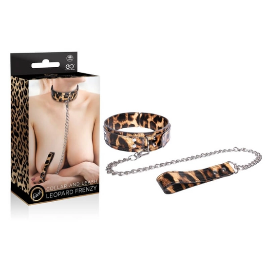 Nmc Leopard Frenzy Collar With Leash