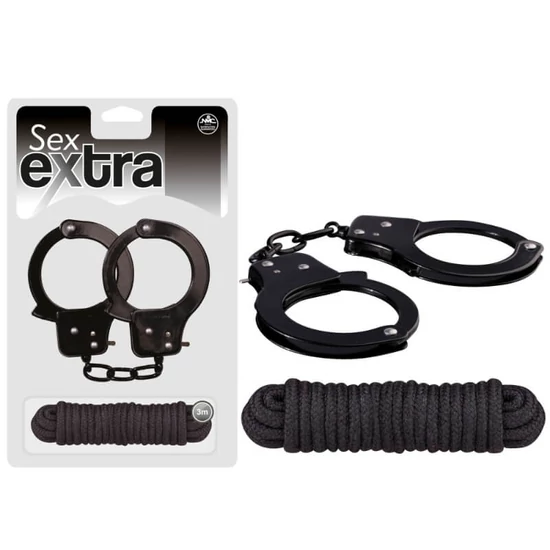 Nmc Sex Extra Metal Cuffs & Love Rope