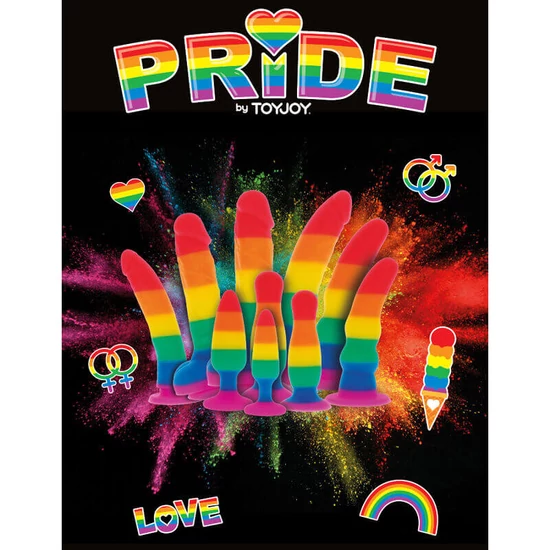 NS Novelties Colours Pride Edition 6 Wave Dildo Rainbow