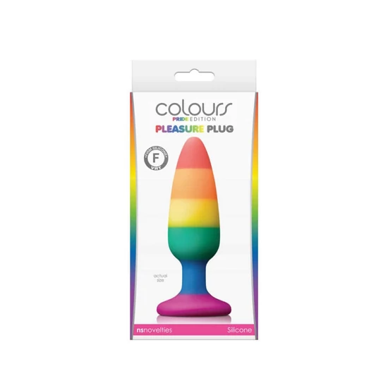 NS Novelties Colours Pride Edition Pleasure Plug Medium Rainbow