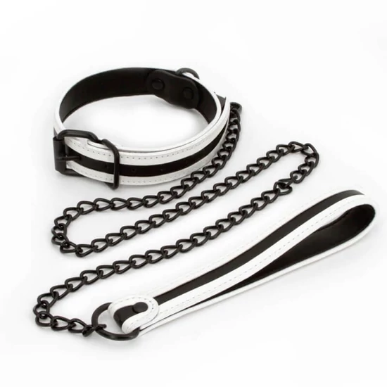 NS Novelties Glo Bondage Collar And Leash