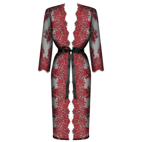 Obsessive Redessia csipke kimonó (piros-fekete)