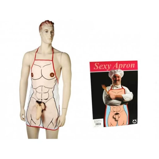 Out Of The Blue Kitchen Apron With Plush Penis