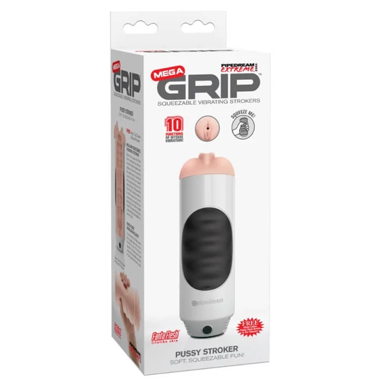 Pipedream Extreme Toyz Mega Grip Vibrating Stroker Pussy