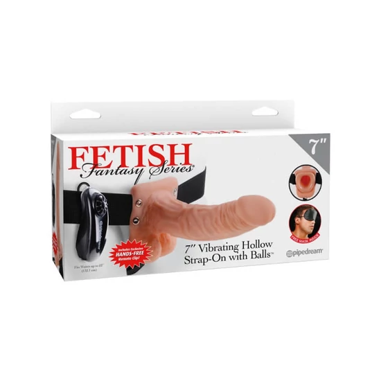 Pipedream Fetish Fantasy Series 7 Vibrating Hollow Strap-On With Balls