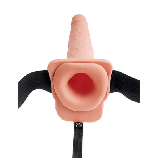 Pipedream Fetish Fantasy Series 9 Hollow Squirting Strap-On With Balls