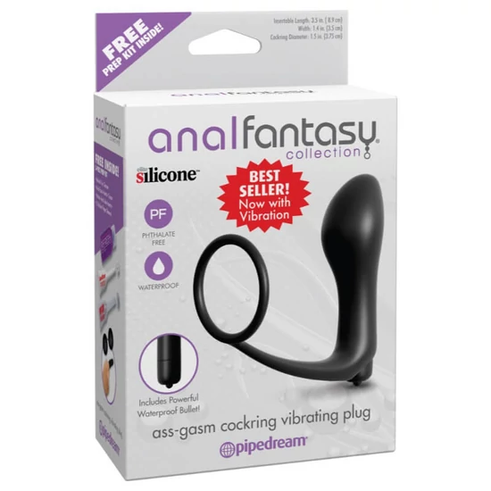 Pipedream Anal Fantasy Collection Ass-Gasm Cockring Vibrating Plug