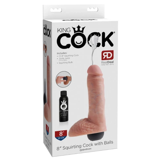 Pipedream King Cock 8 Squirting Cock With Balls