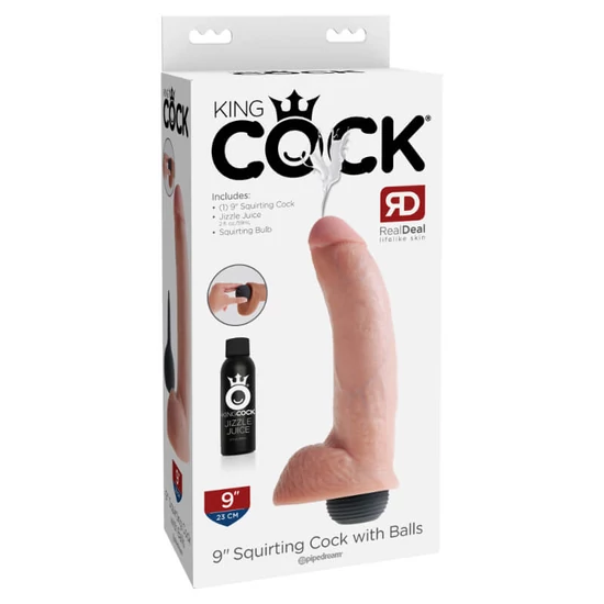 Pipedream King Cock 9 Squirting Cock With Balls