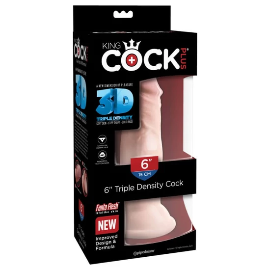 Pipedream King Cock Plus 6 Triple Density Cock