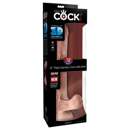 Pipedream King Cock Plus 12 Triple Density Cock With Balls