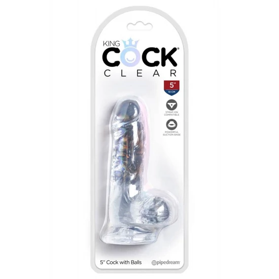 Pipedream King Cock Clear 5 With Balls