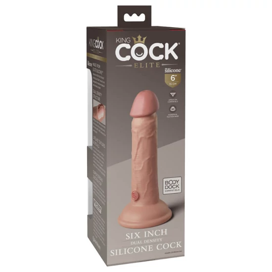 Pipedream King Cock Elite 6 Dual Density Silicone Cock
