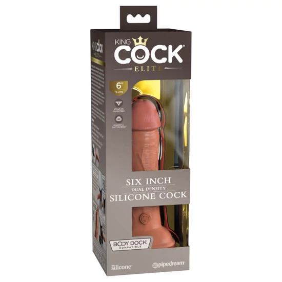 Pipedream King Cock Elite 6 Dual Density Silicone Cock