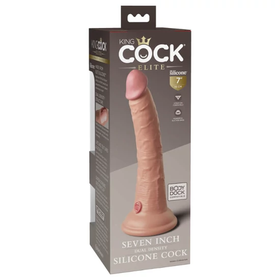 Pipedream King Cock Elite 7 Dual Density Silicone Cock