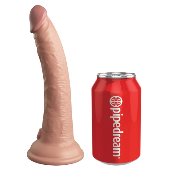 Pipedream King Cock Elite 7 Vibrating Dual Density Silicone Cock With Remote