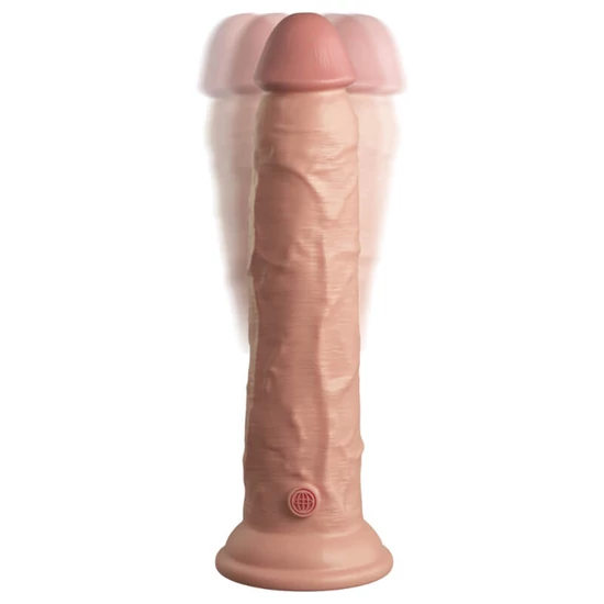 Pipedream King Cock Elite 9 Vibrating Silicone Dual Density Cock With Remote