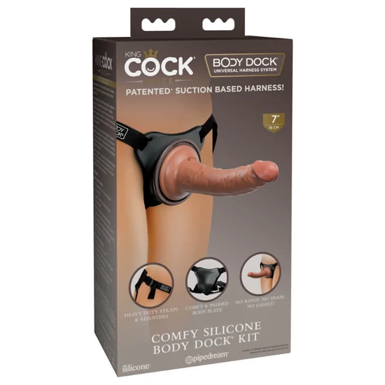 Pipedream King Cock Elite Comfy Silicone Body Dock Kit