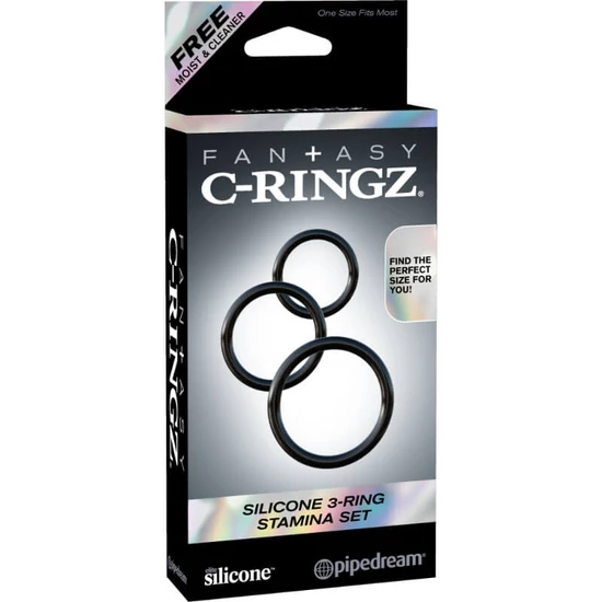 Pipedream Fantasy C-Ringz Silicone 3-Ring Stamina Set