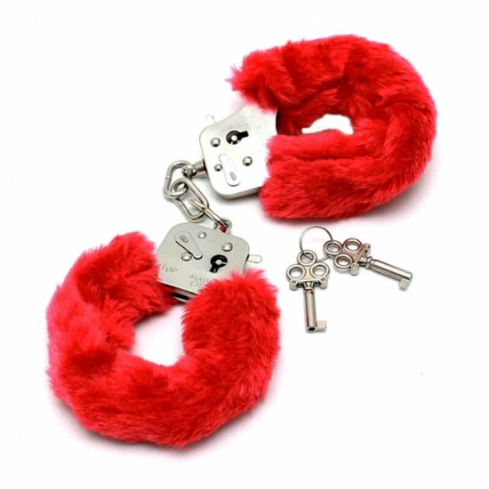 Rimba Police Handcuffs With Soft Red Fur
