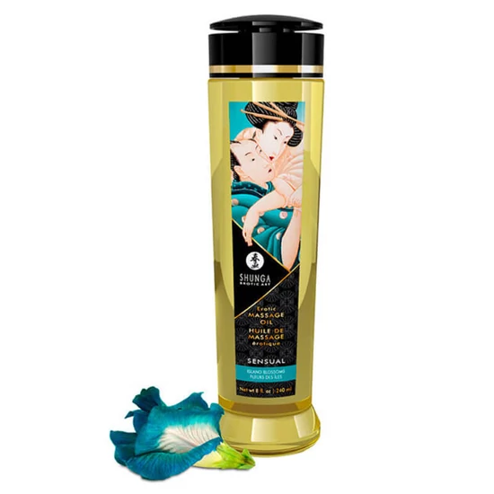 Shunga Erotic Massage Oil Island Blossoms