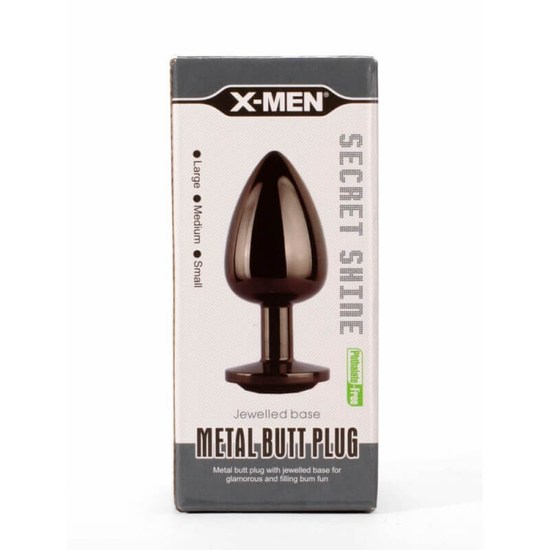X-Men Secret Shine Metal Butt Plug Gun Colour L