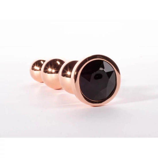 X-Men Secret Shine Booty Call Metal Butt Plug With Gem Gold M